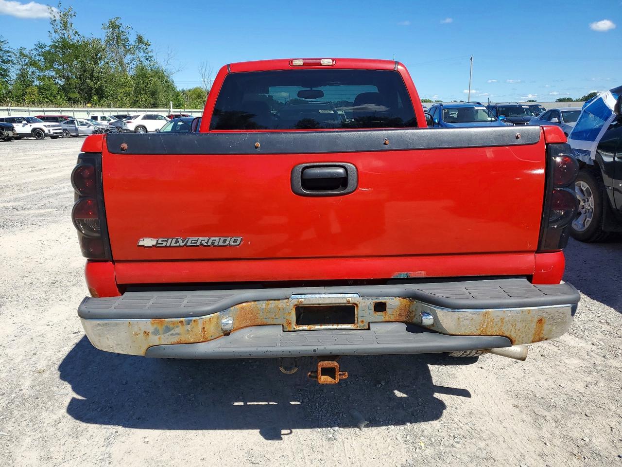 2006 Chevrolet Silverado K1500 Red vin: 1GCEK14T36Z122186