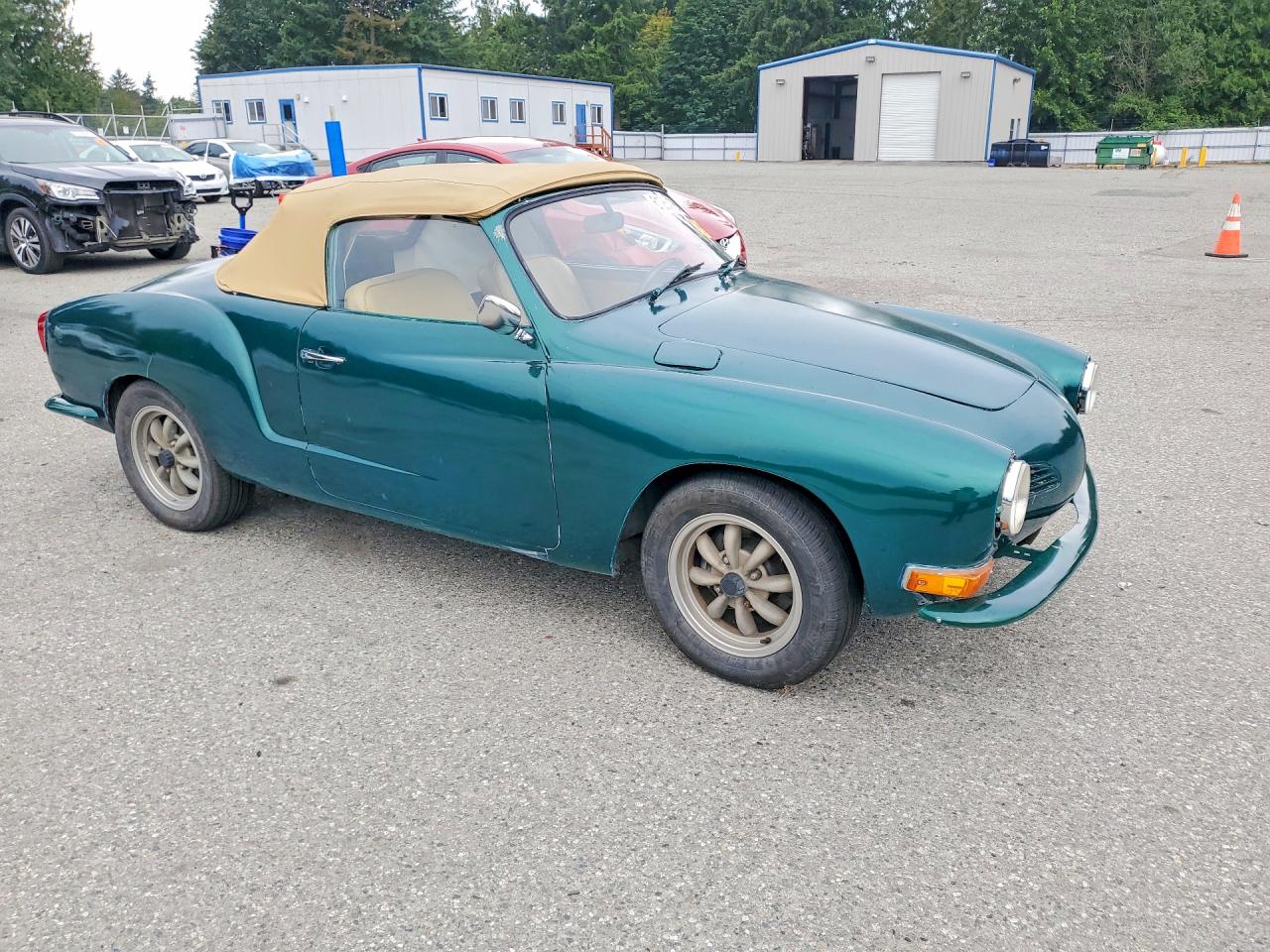 1970 Volkswagen Karmann Ghia Green vin: 140210378