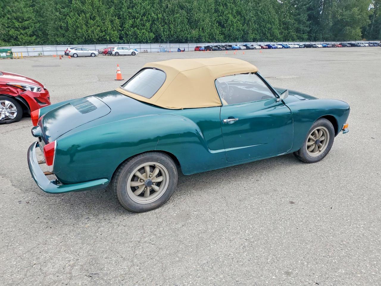 1970 Volkswagen Karmann Ghia Green vin: 140210378