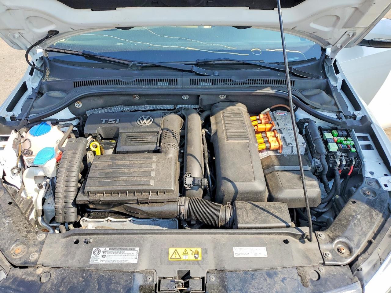 2014 Volkswagen Jetta Hybrid White vin: 3VW637AJXEM279685