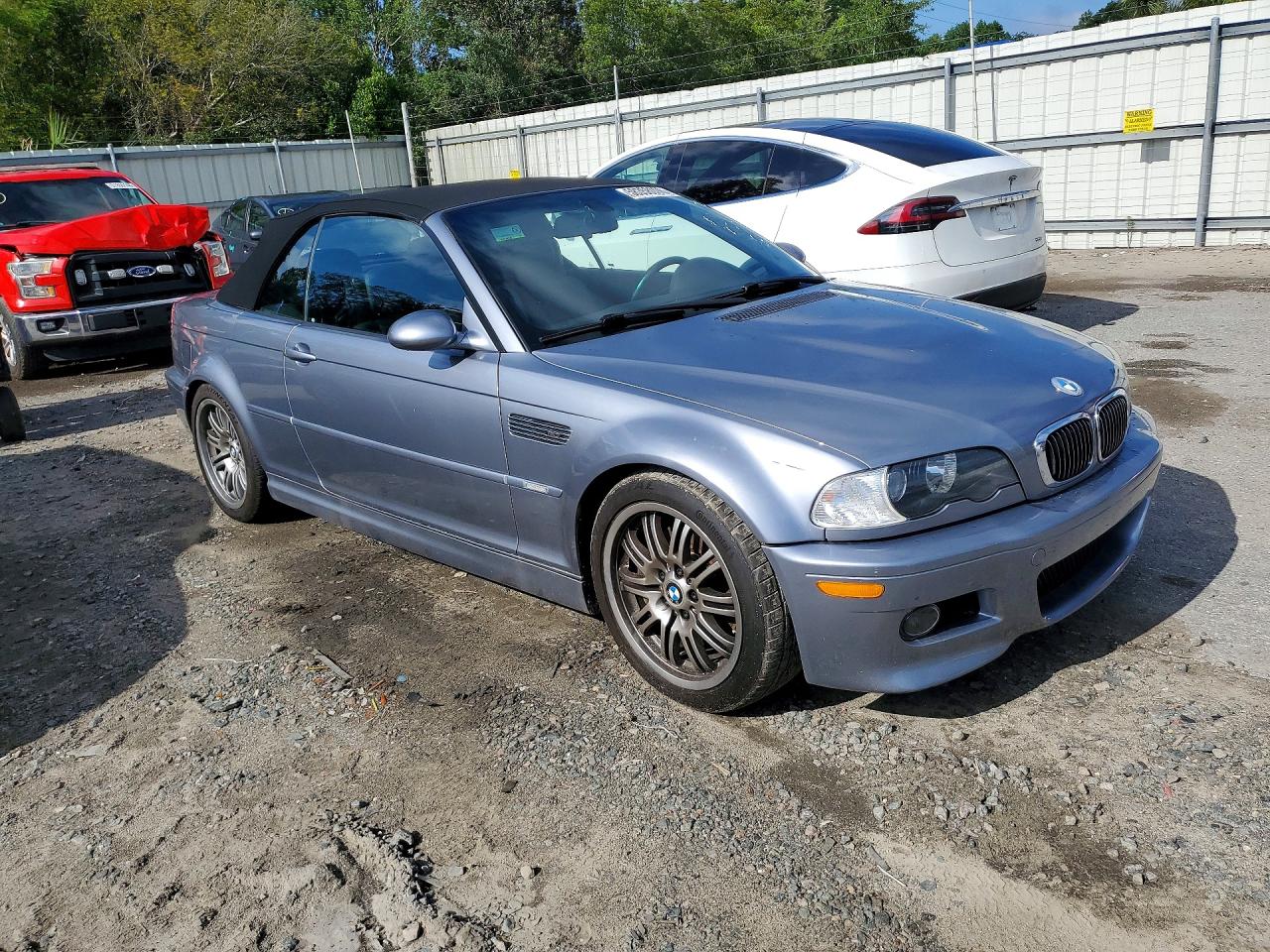 2004 Bmw M3 Silver vin: WBSBR93444PK04906