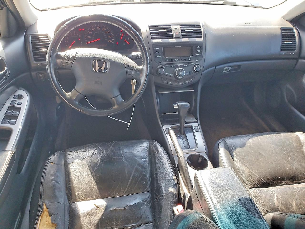 2005 Honda Accord Ex Silver vin: 1HGCM56875A032037