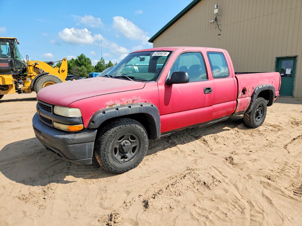 2002 Chevrolet Silverado K1500 Red vin: 2GCEK19T821311573