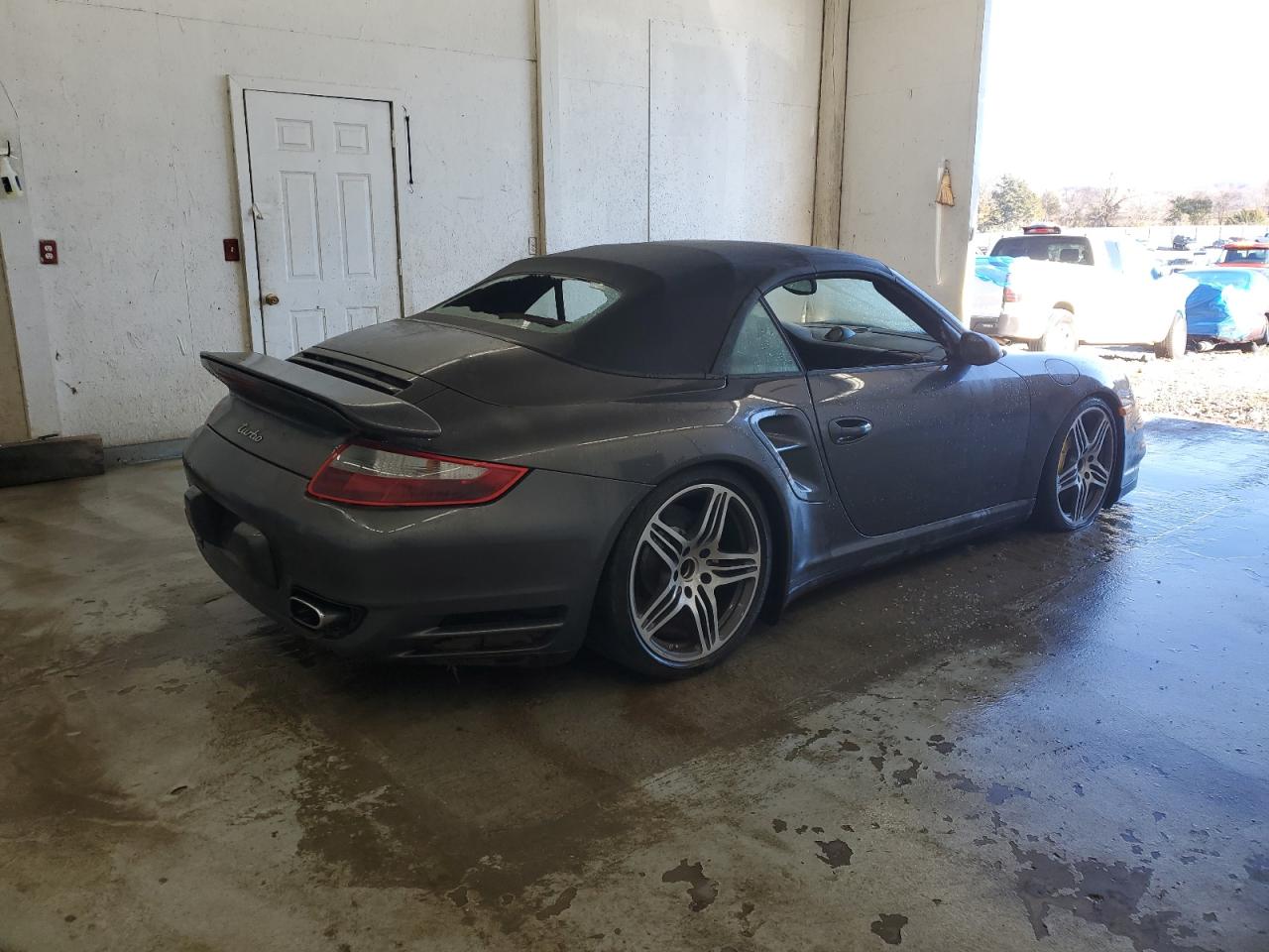 2008 Porsche 911 Turbo Gray vin: WP0CD29998S789036