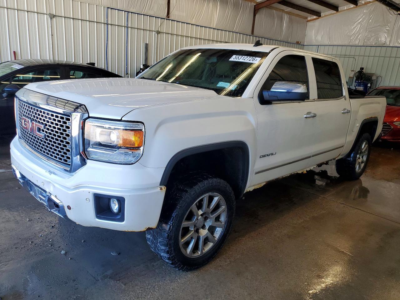 2014 Gmc Sierra K1500 Denali White vin: 3GTU2WEJ7EG483893