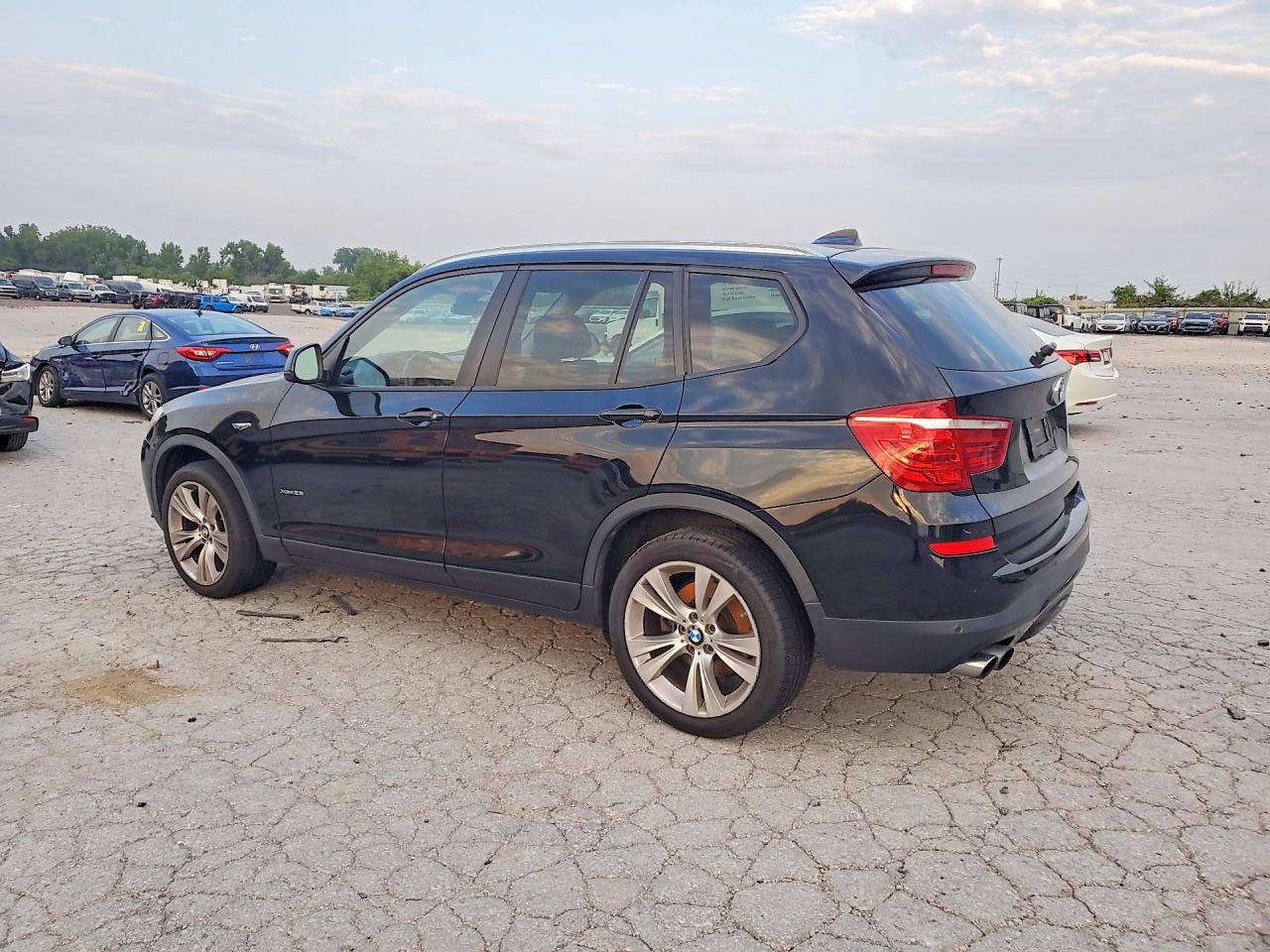 2015 Bmw X3 Xdrive28i Черный vin: 5UXWX9C51F0D62365