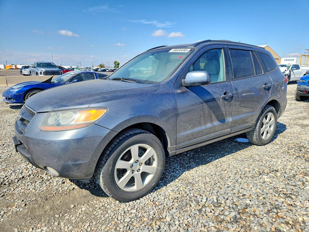 2007 Hyundai Santa Fe Se Blue vin: 5NMSH73E67H060604