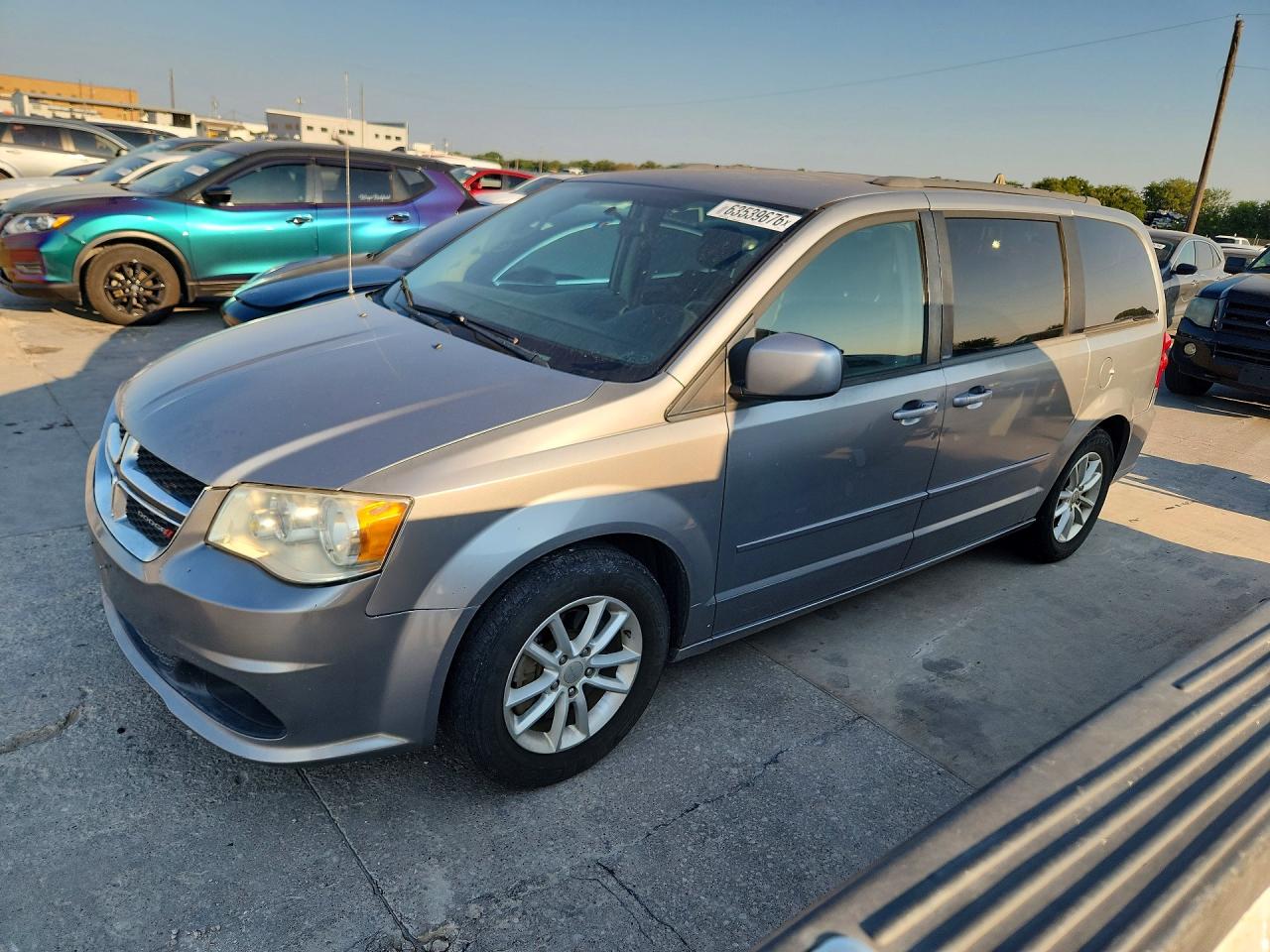 2014 Dodge Grand Caravan Sxt Gray vin: 2C4RDGCGXER128899