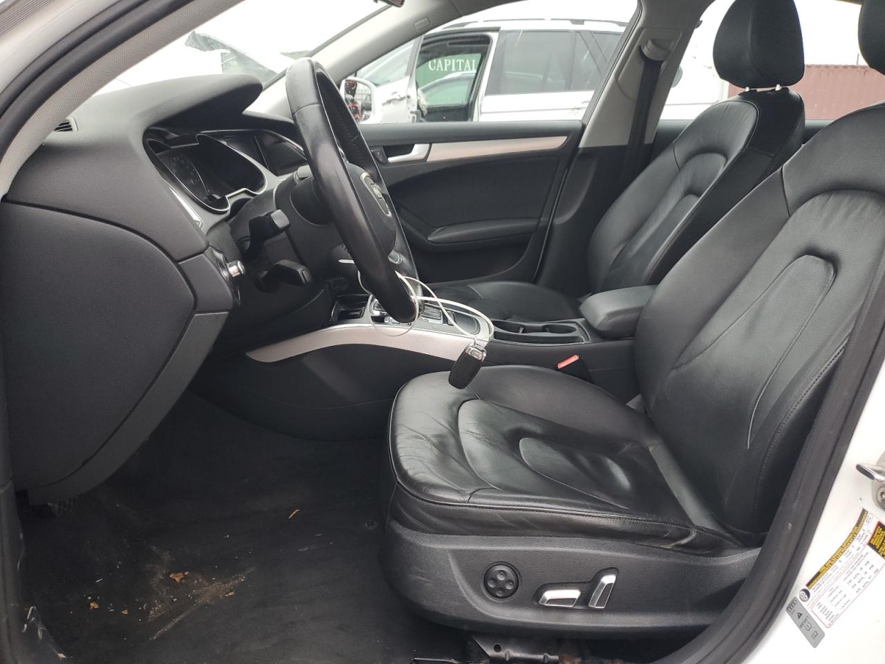 2013 Audi A4 Premium White vin: WAUBFAFL5DN023407