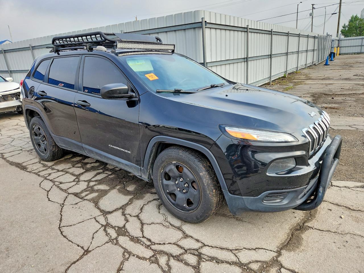 2015 Jeep Cherokee Sport Black vin: 1C4PJLAB1FW539309