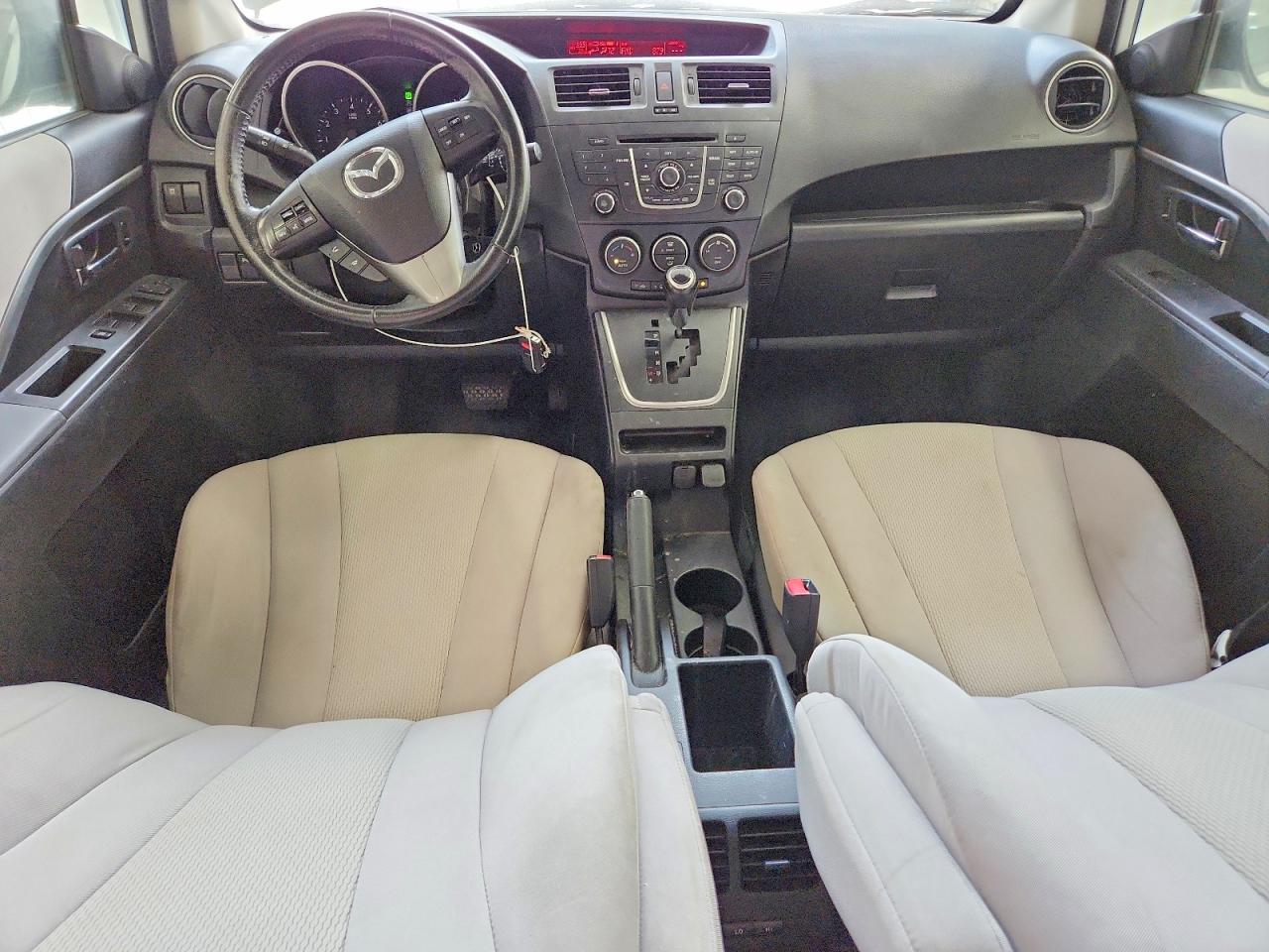 2014 Mazda 5 Touring White vin: JM1CW2CL6E0166818