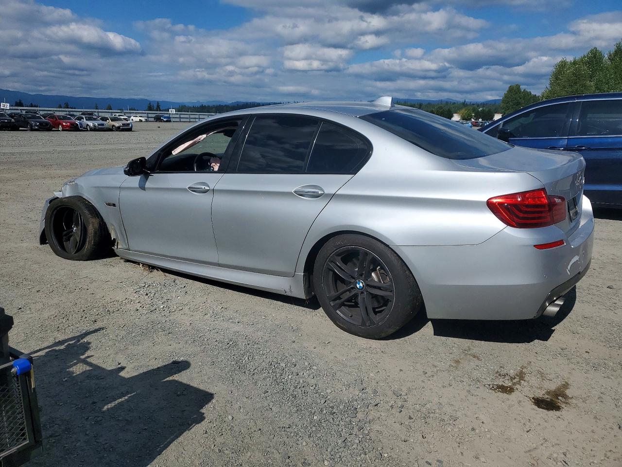 2014 Bmw 528 I Silver vin: WBA5A5C53ED504384
