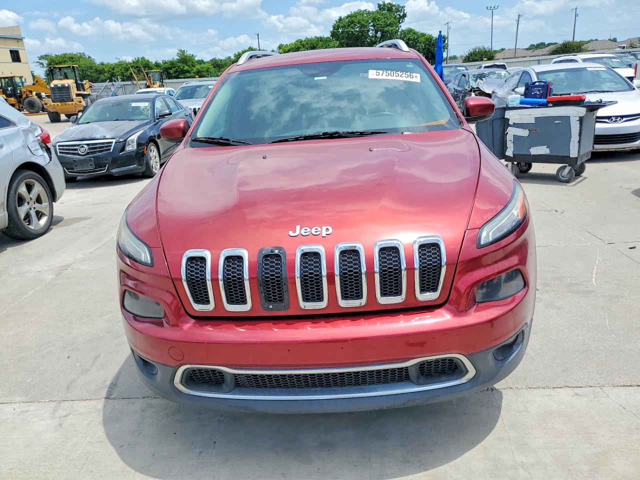 2014 Jeep Cherokee Limited Maroon vin: 1C4PJLDB9EW113636