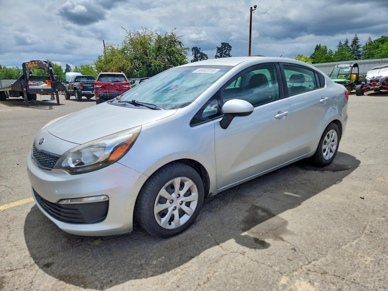 2017 Kia Rio Lx Silver vin: KNADM4A33H6026233