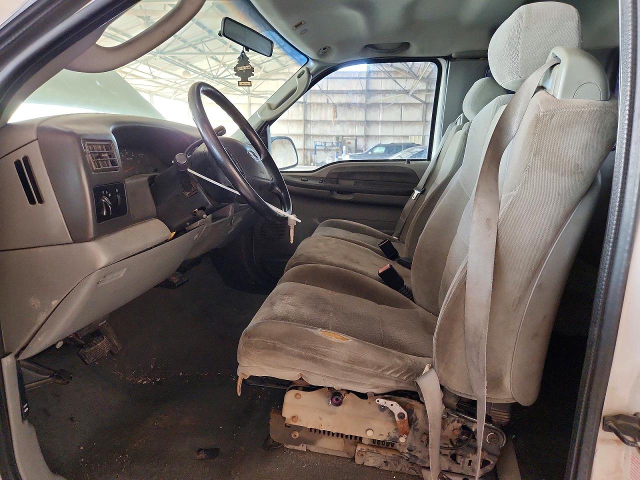2004 Ford F250 Super Duty White vin: 1FTNX21L74EA53339