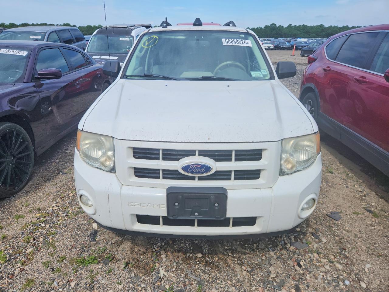 2011 Ford Escape Hybrid Белый vin: 1FMCU5K37BKB48803