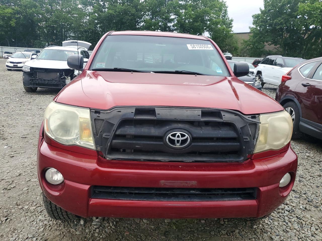 2008 Toyota Tacoma Access Cab Red vin: 5TEUU42N68Z579299