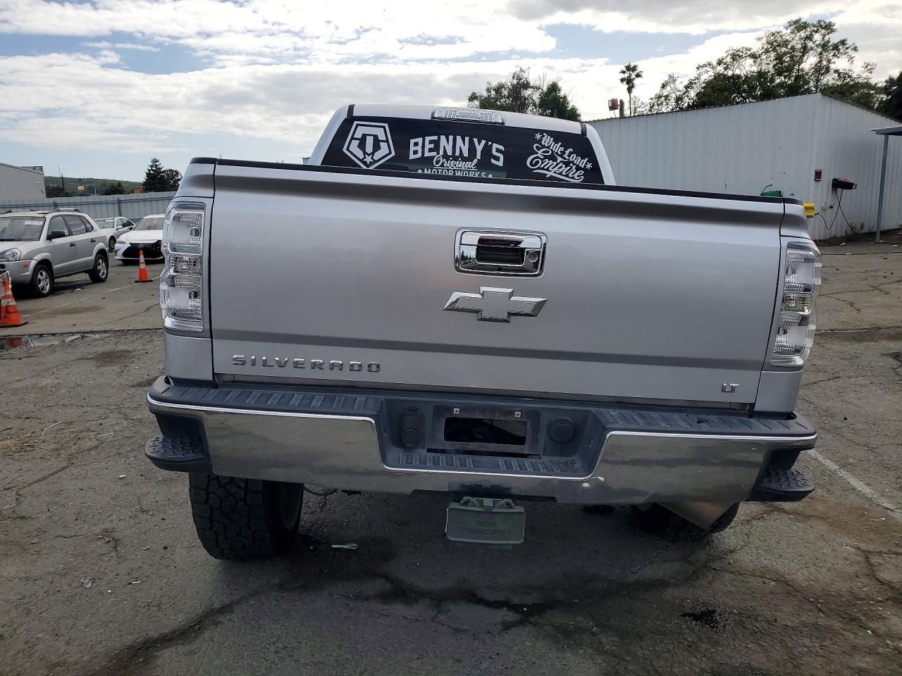 2014 Chevrolet Silverado K1500 Lt Silver vin: 3GCUKREC1EG226571