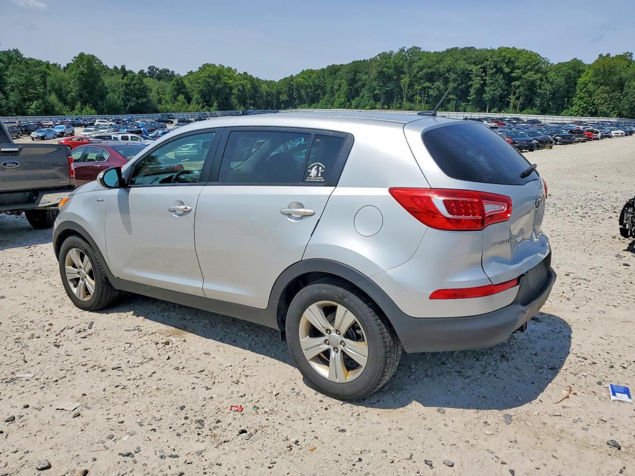 2012 Kia Sportage Lx Silver vin: KNDPBCA22C7307899