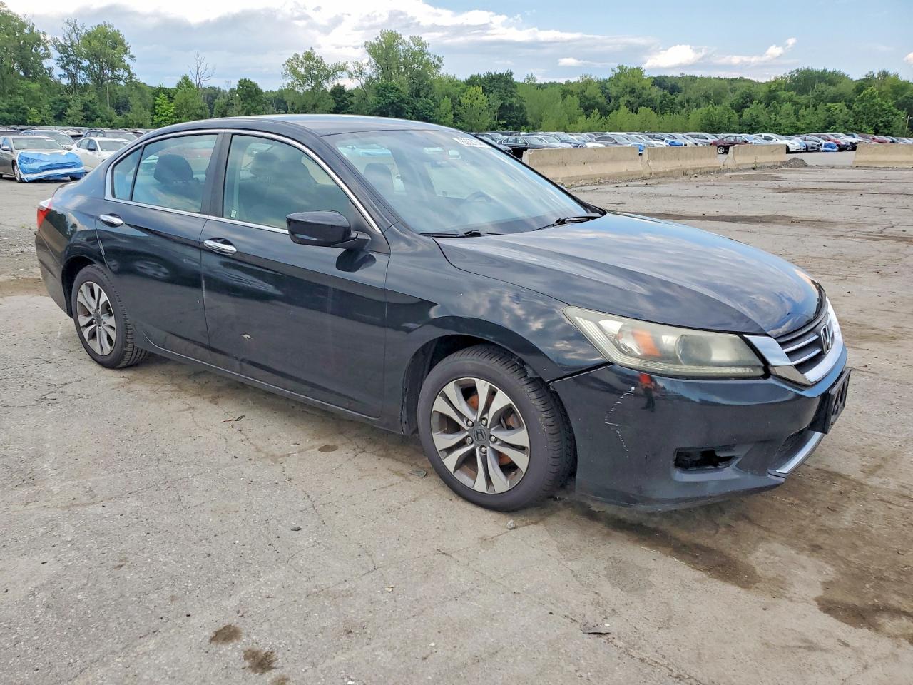 2013 Honda Accord Lx Black vin: 1HGCR2F35DA114125