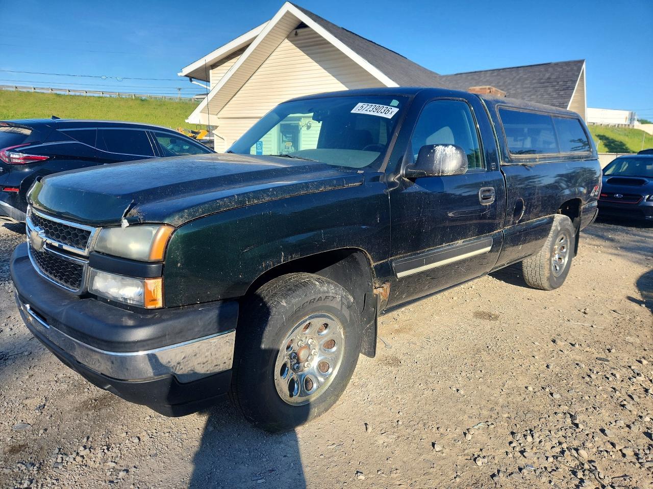 2006 Chevrolet Silverado K1500 Green vin: 1GCEK14T56E154080