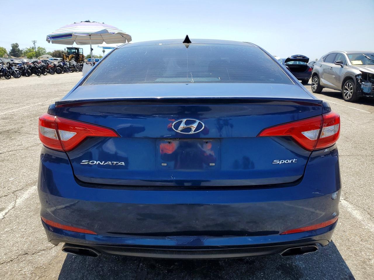 2015 Hyundai Sonata Sport Blue vin: 5NPE34AF0FH099227