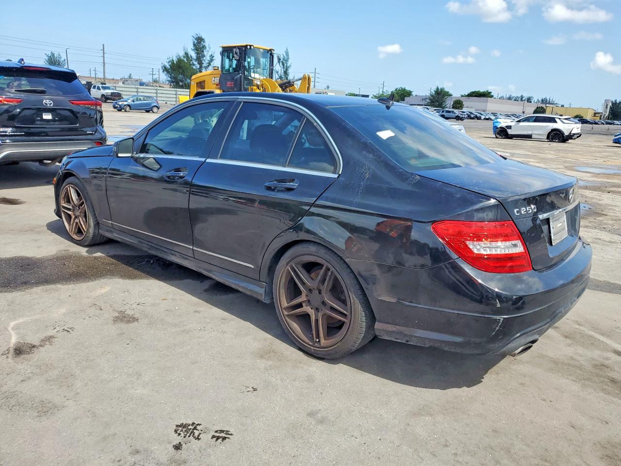 2014 Mercedes-benz C 250 Black vin: WDDGF4HB7EG232206