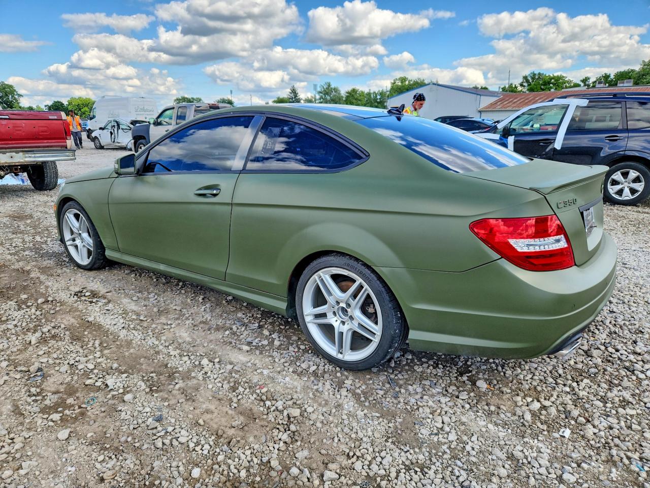 2014 Mercedes-benz C 350 4matic Green vin: WDDGJ8JB7EG292681