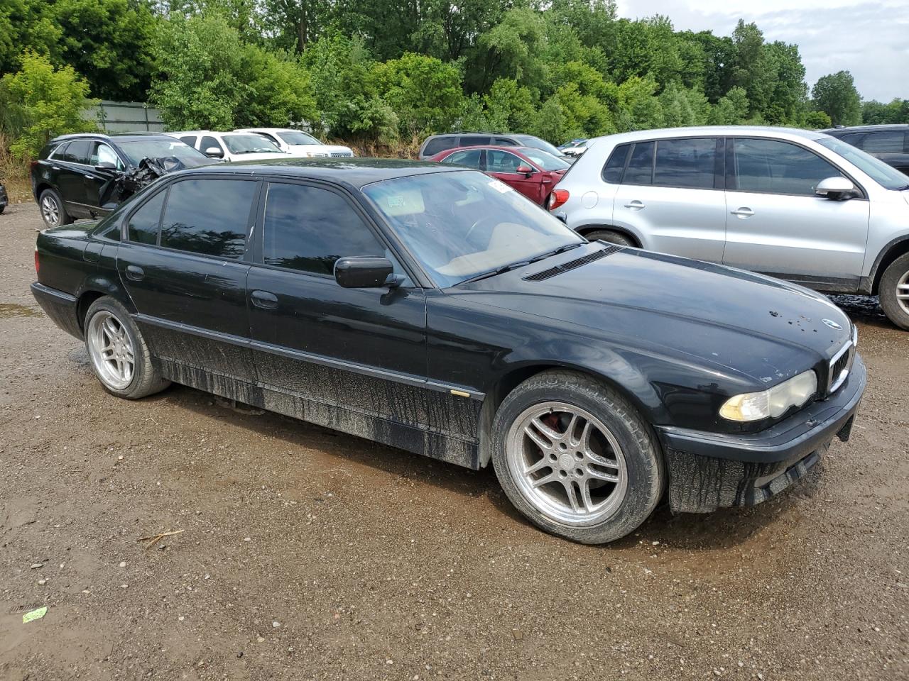 2001 Bmw 740 Il Black vin: WBAGH83401DP18434