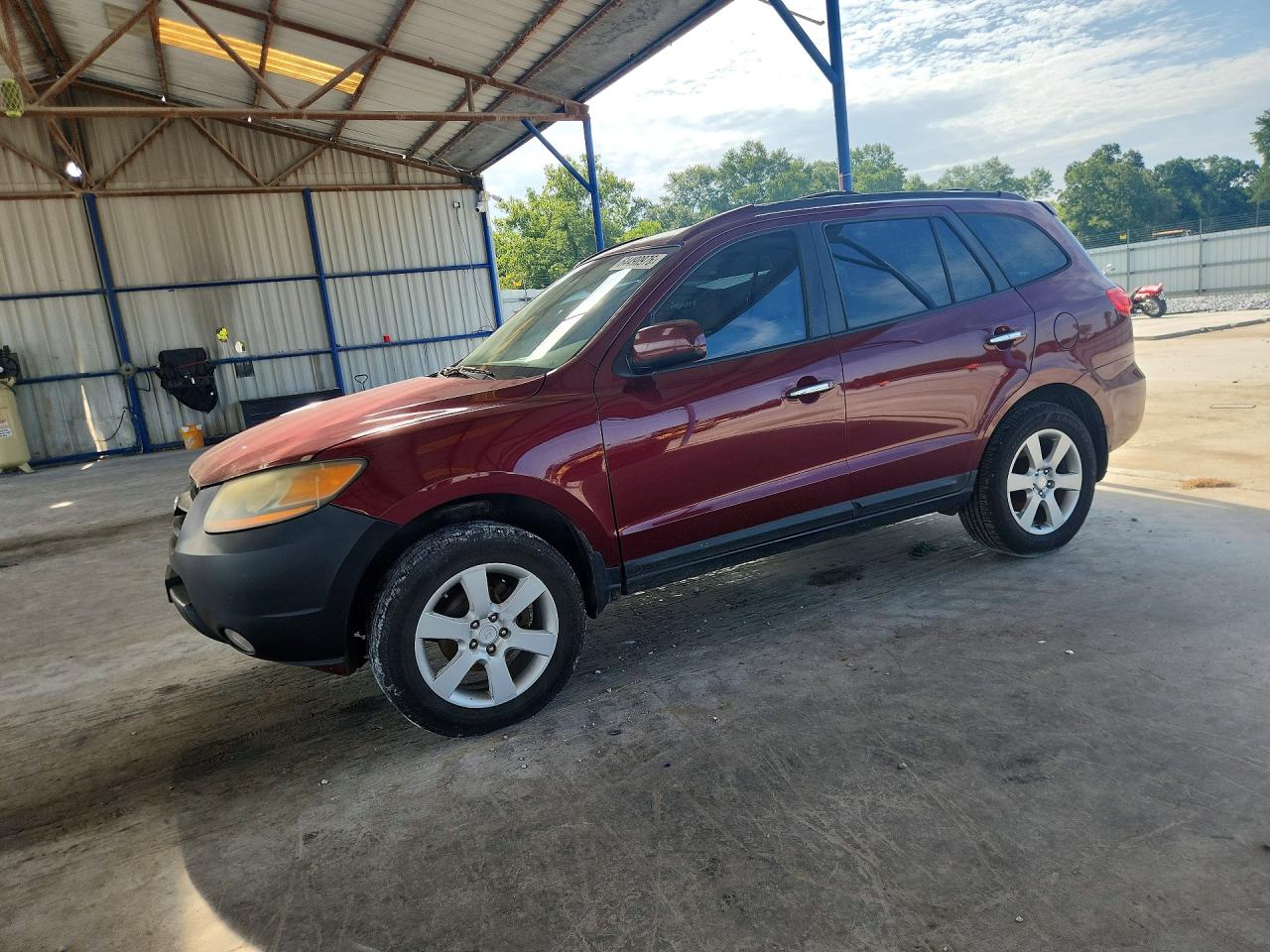 2009 Hyundai Santa Fe Limited Темно-бордовый vin: 5NMSH73E99H274361