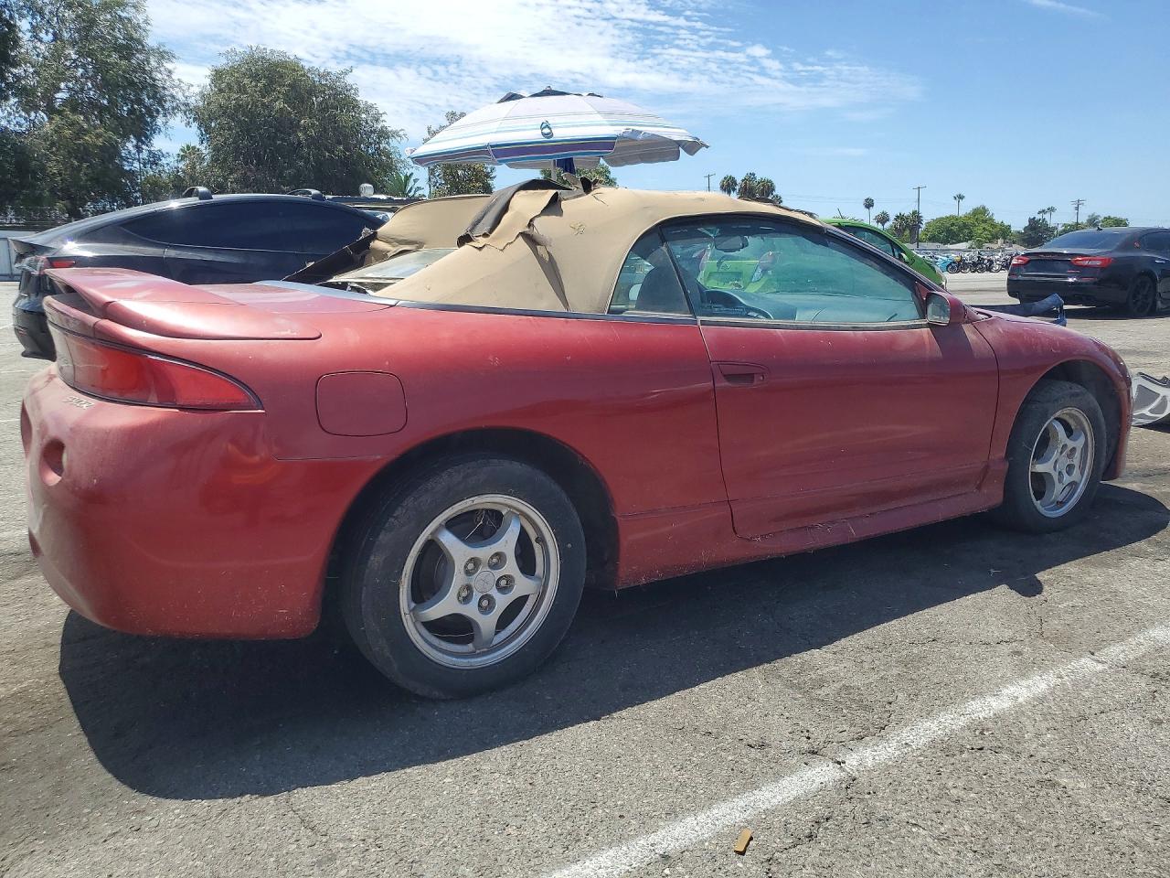 1997 Mitsubishi Eclipse Spyder Gst Red vin: 4A3AX55F5VE097164