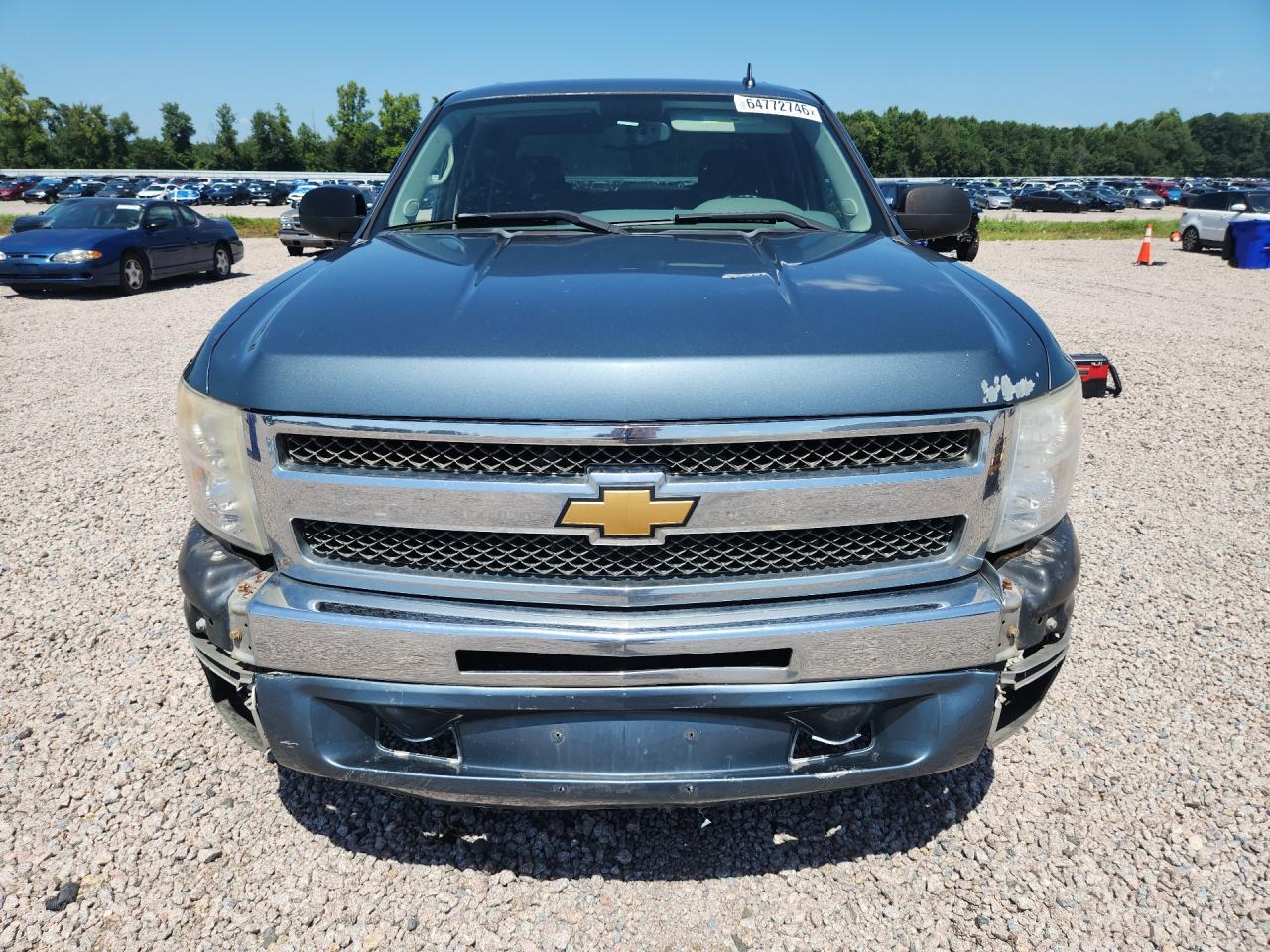 2013 Chevrolet Silverado K1500 Ls Blue vin: 3GCPKREA2DG128871