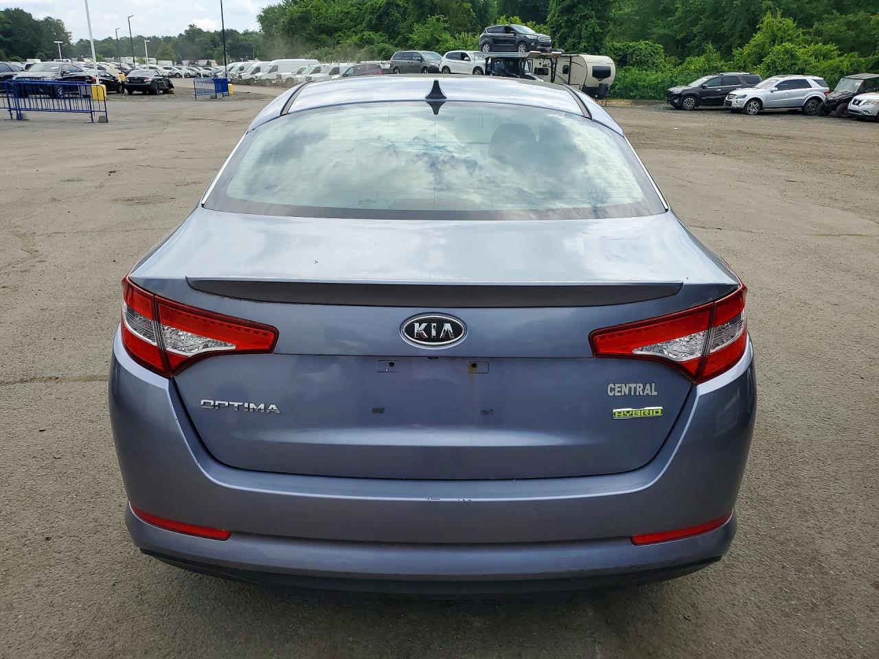 2012 Kia Optima Hybrid Синий vin: KNAGM4ADXC5011507