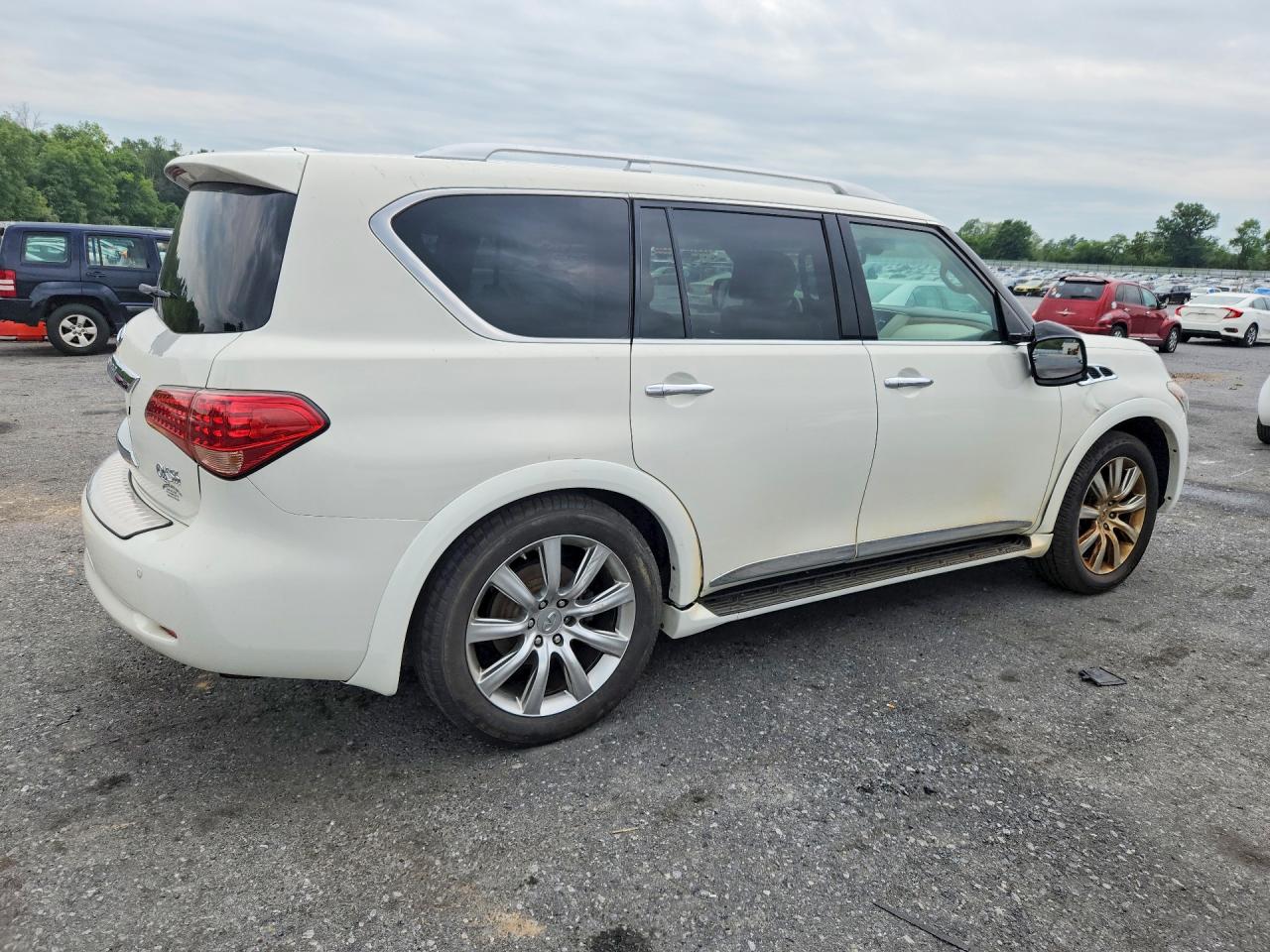 2012 Infiniti Qx56 Base White vin: JN8AZ2NCXC9316342