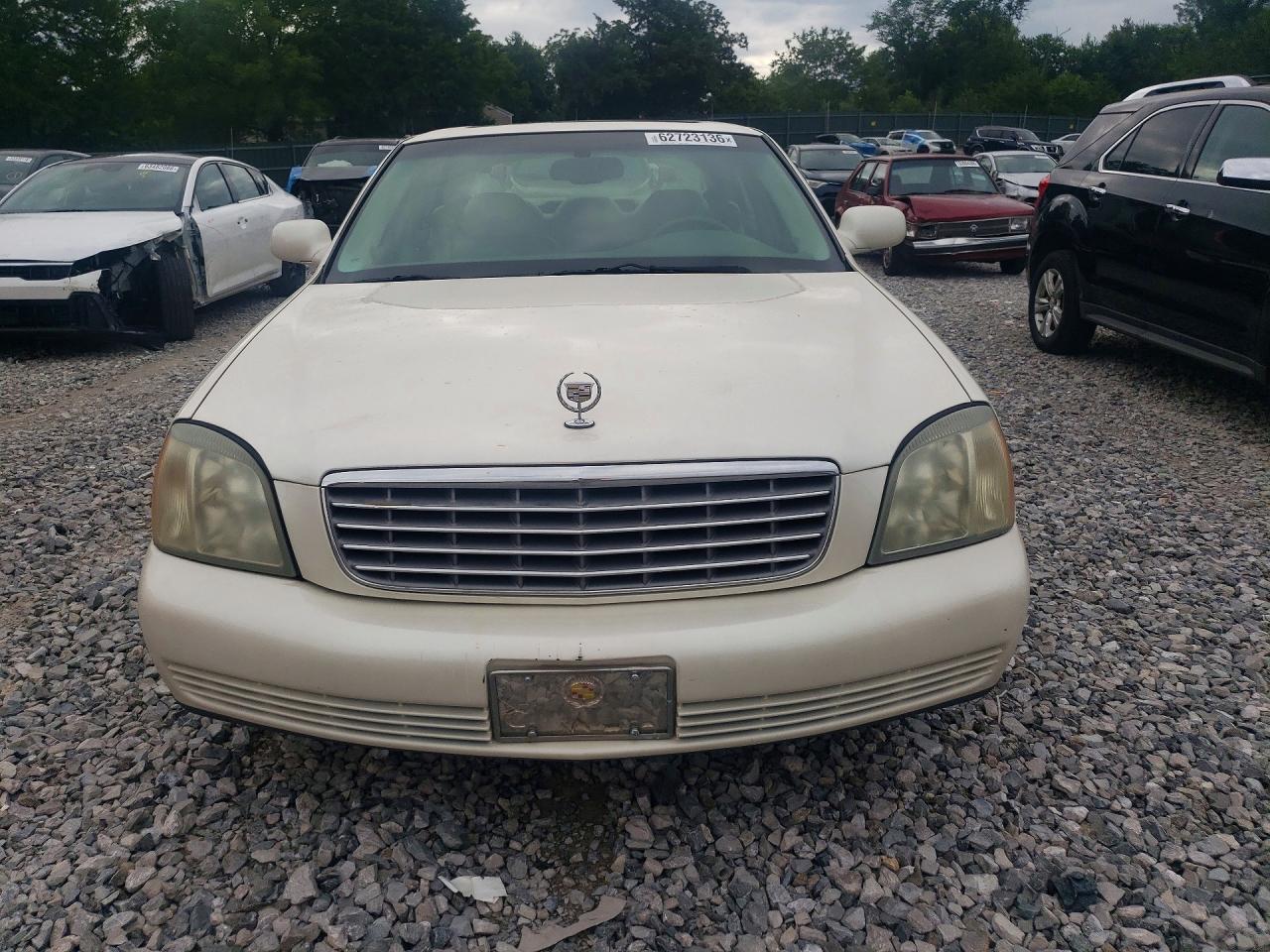 2003 Cadillac Deville White vin: 1G6KD54Y13U123137
