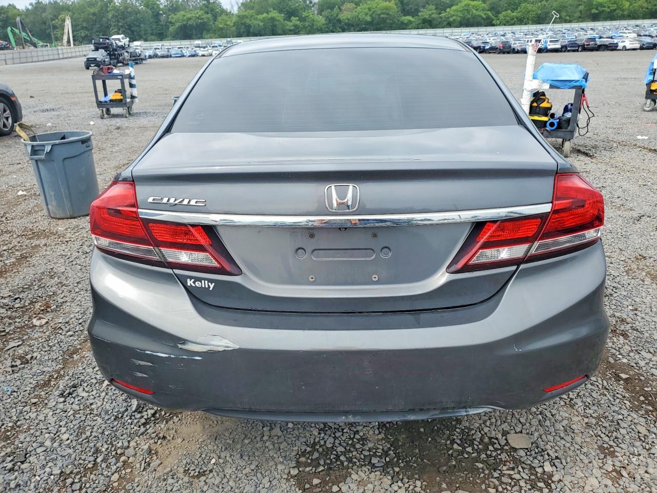 2013 Honda Civic Exl Gray vin: 19XFB2F99DE213547