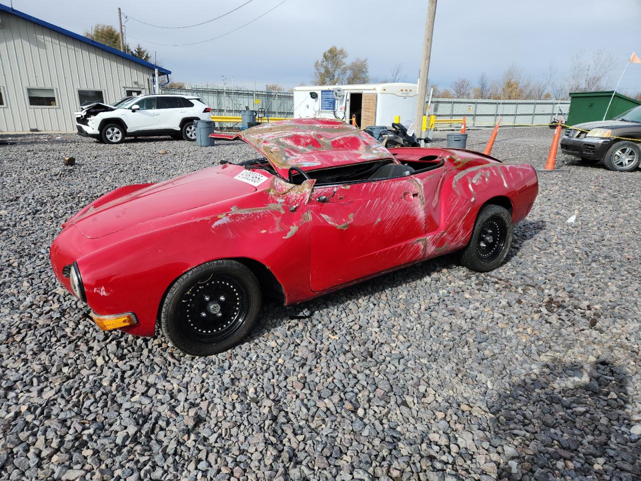 1974 Volkswagen Karmannghi Red vin: 1442445775