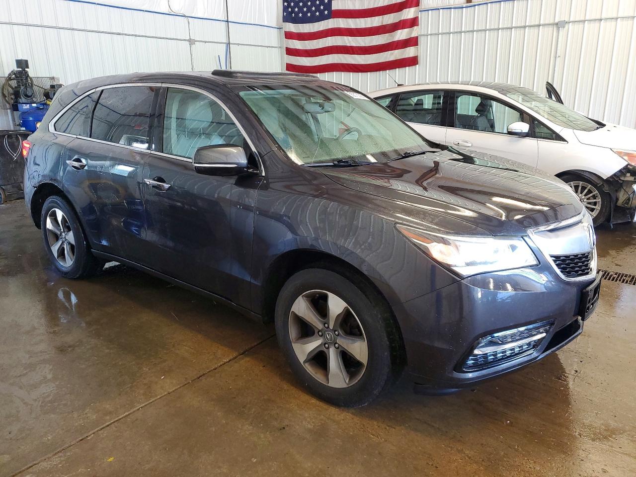 2014 Acura Mdx Gray vin: 5FRYD4H26EB016442
