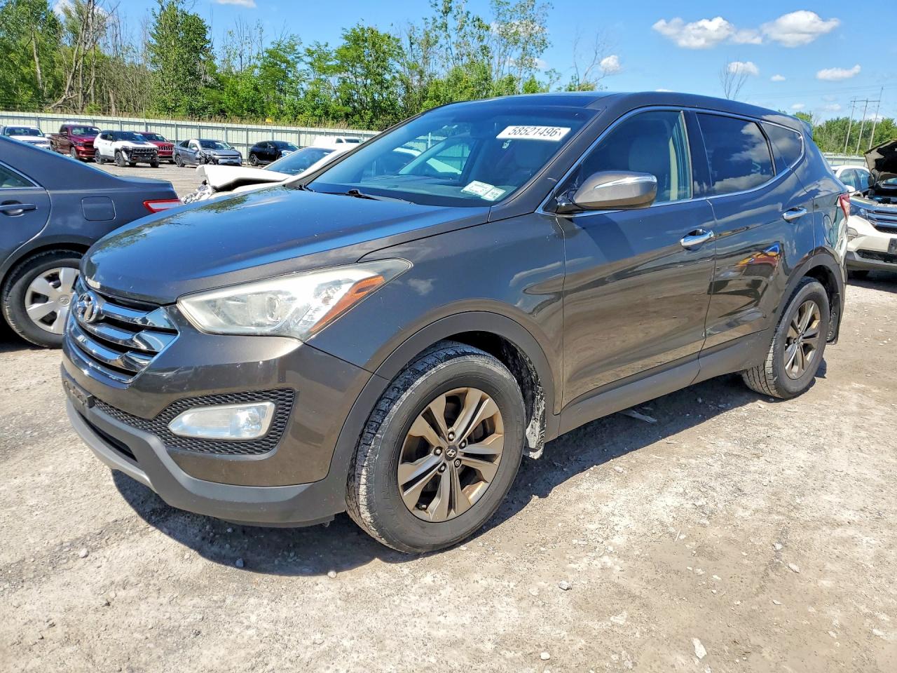 2013 Hyundai Santa Fe Sport 2.4l Gray vin: 5XYZUDLB3DG085139
