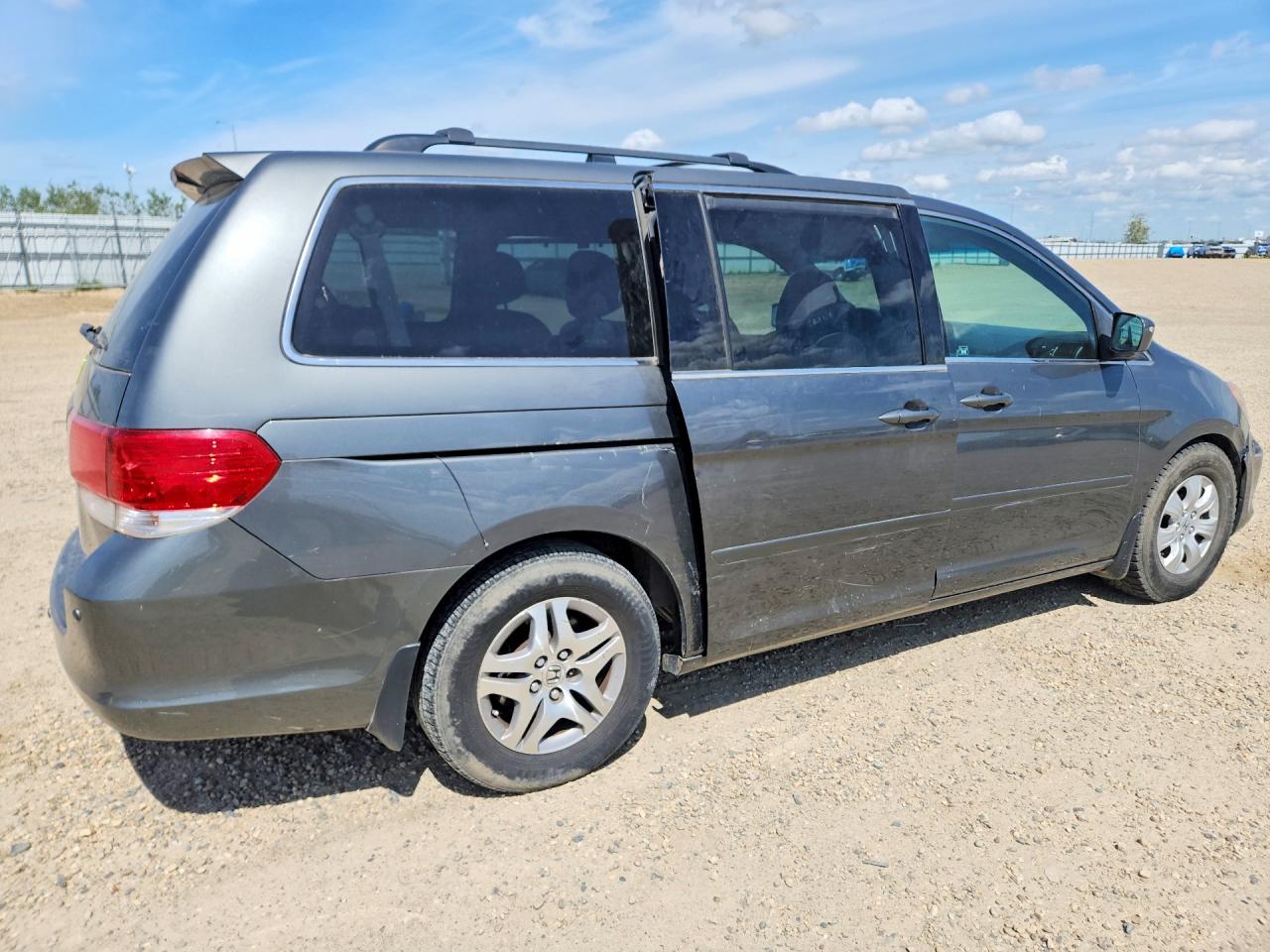 2008 Honda Odyssey Ex Gray vin: 5FNRL38458B507352