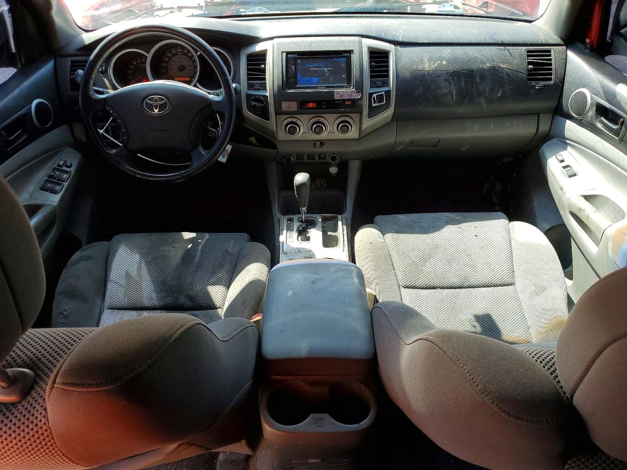 2009 Toyota Tacoma Double Cab Red vin: 3TMLU42NX9M026973