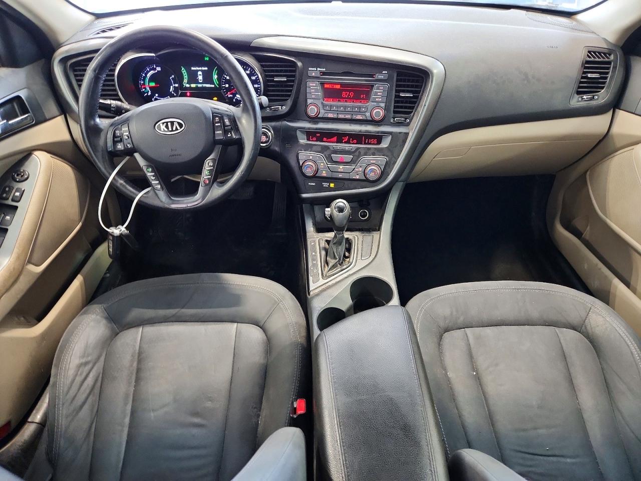 2012 Kia Optima Hybrid White vin: KNAGM4AD5C5011690