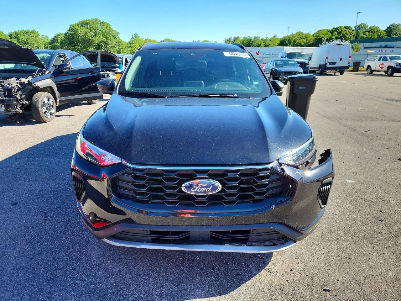2025 Ford Escape St Line Черный vin: 1FMCU0MN8SUA10001