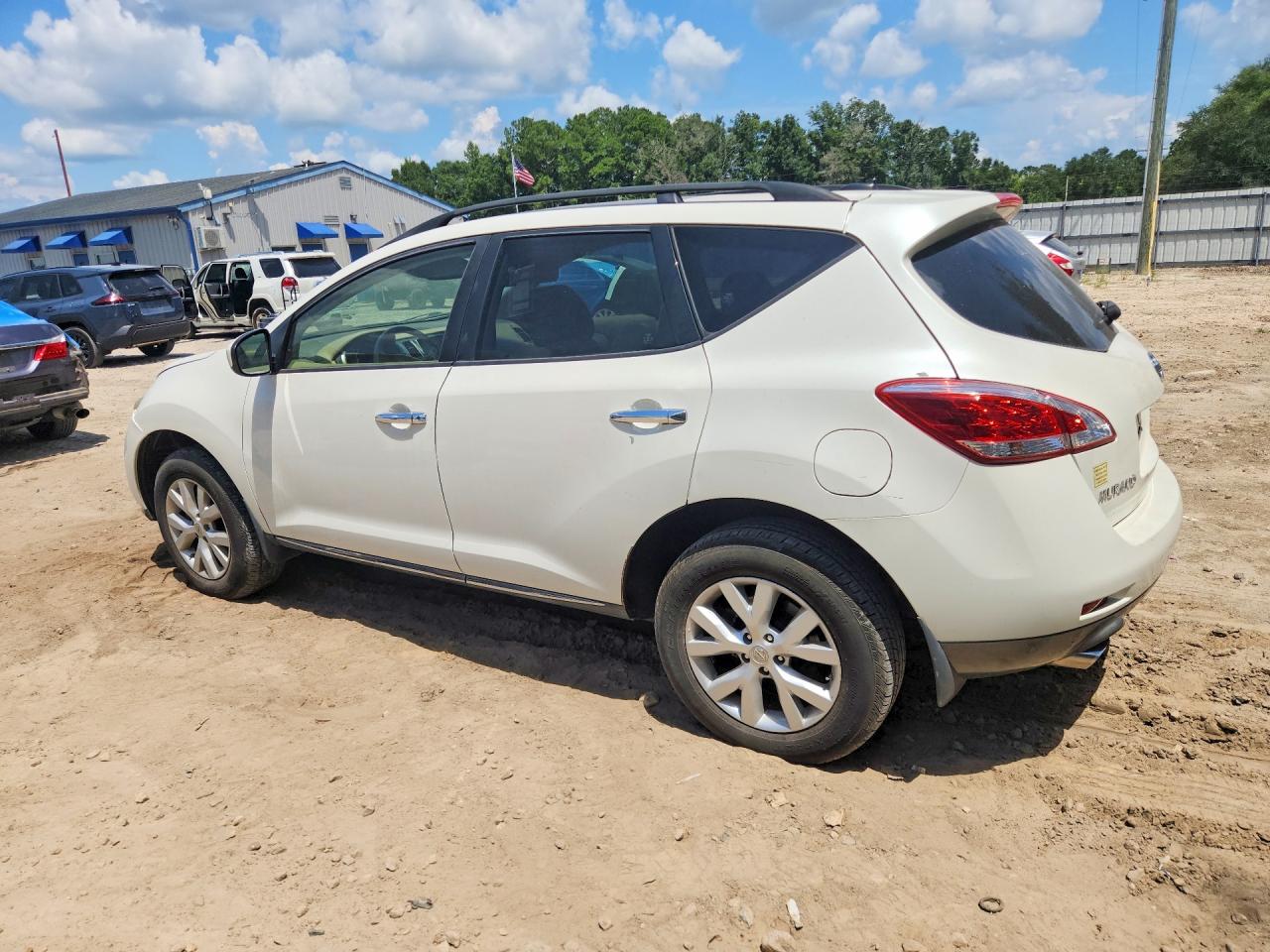 2014 Nissan Murano Sl White vin: JN8AZ1MU6EW420495
