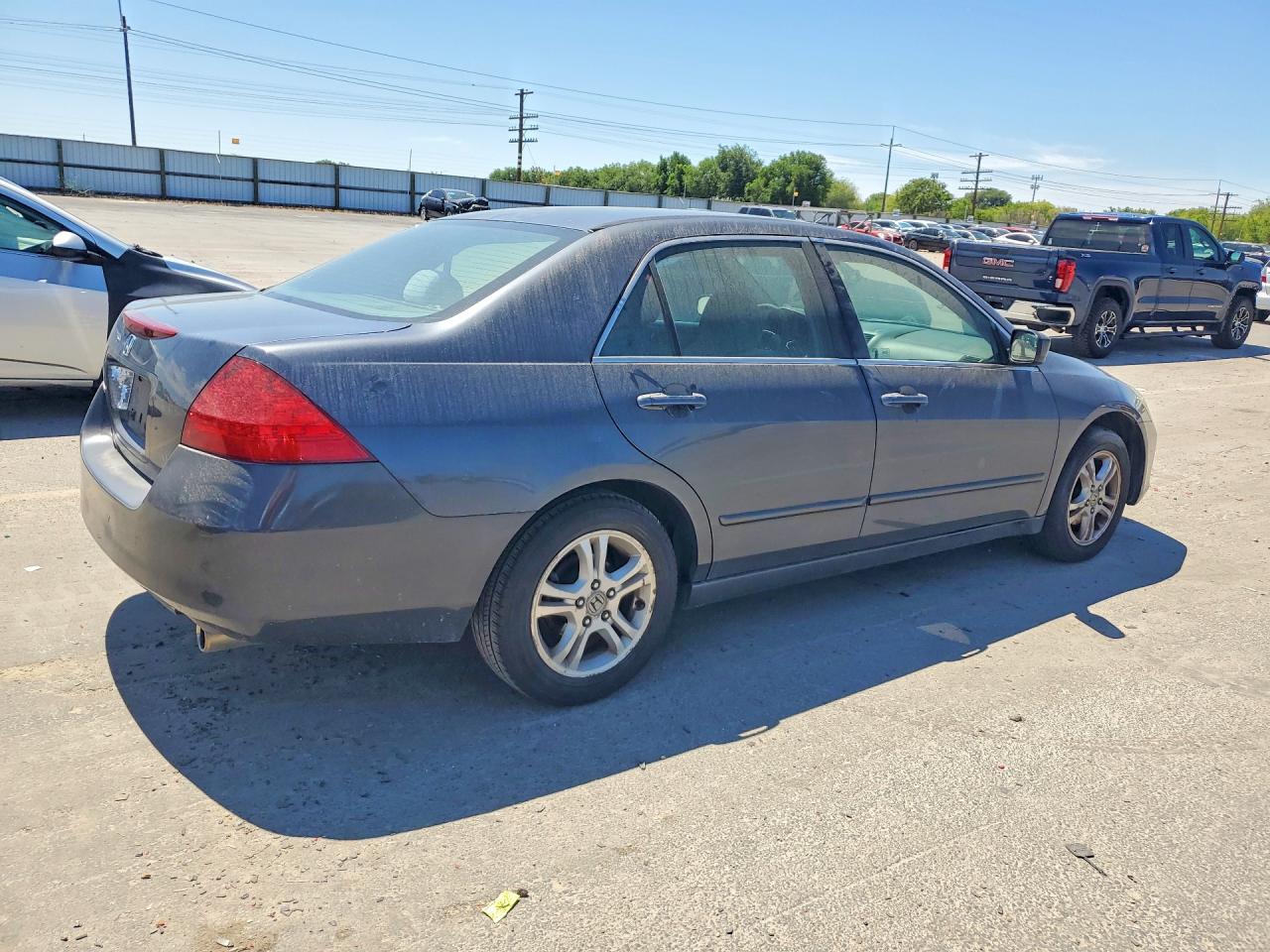 2007 Honda Accord Se Gray vin: 1HGCM56307A216422