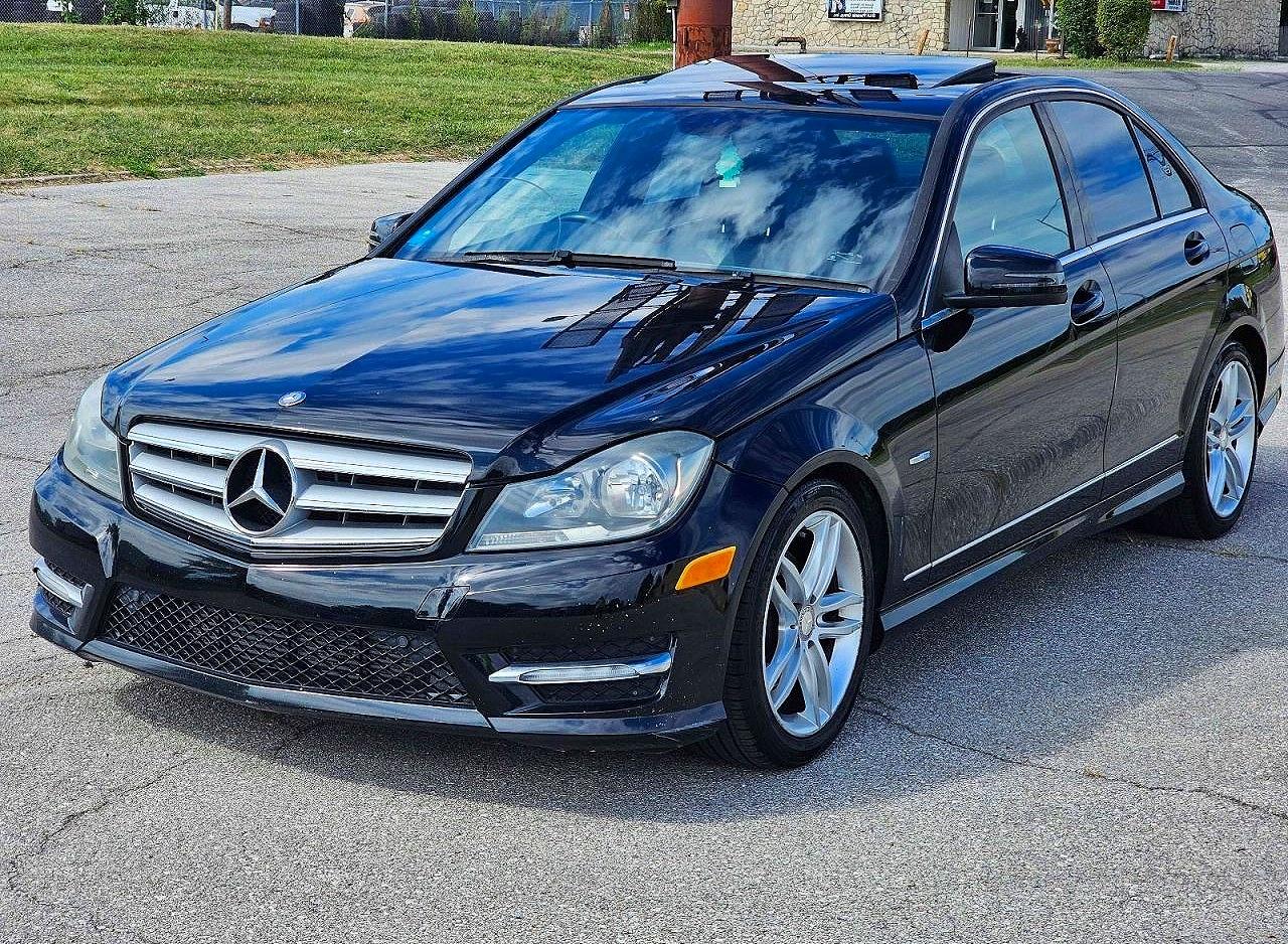 2012 Mercedes-benz C 250 Black vin: WDDGF4HB2CR194515