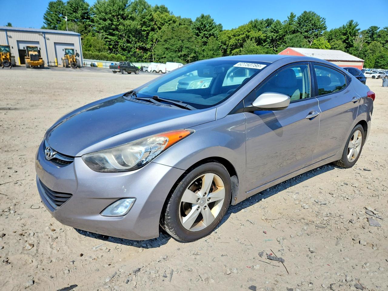 2012 Hyundai Elantra Gls Gray vin: KMHDH4AE0CU256790