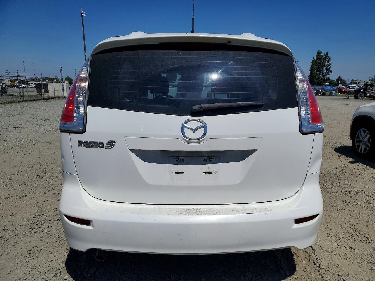 2009 Mazda 5 Sv White vin: JM1CR29L690347857