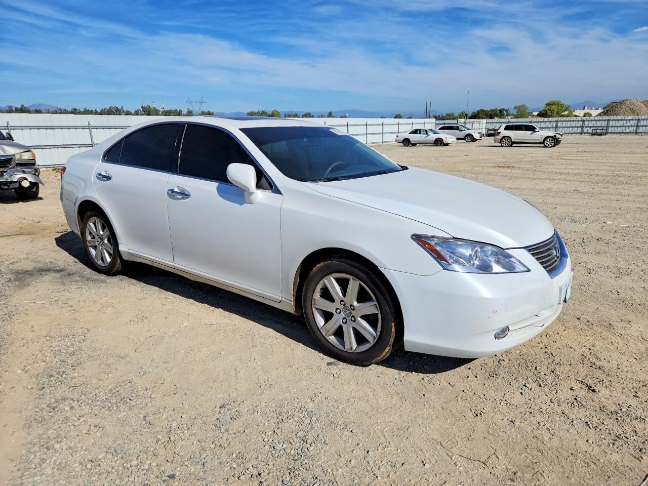 2009 Lexus Es 350 White vin: JTHBJ46G492304949