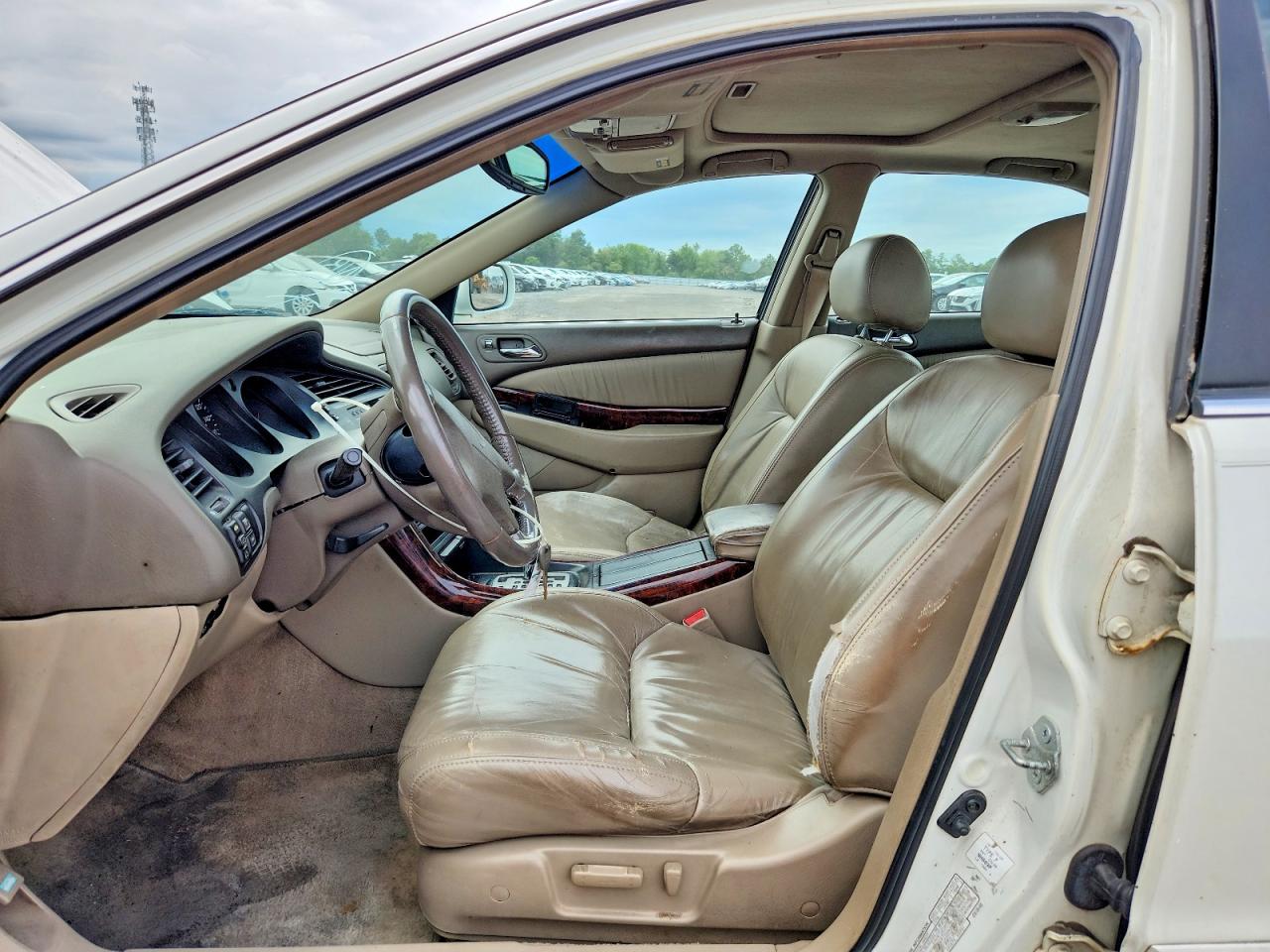 2001 Acura 3.2tl White vin: 19UUA56691A027895